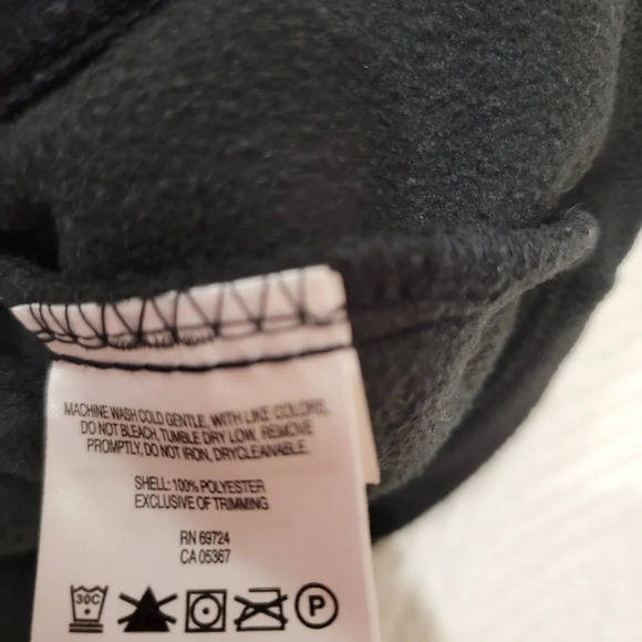 Columbia black fleece zip up jacket. - Picture 9 of 11